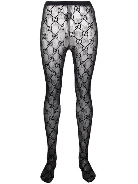 gucci logo print tights|genuine gucci tights.